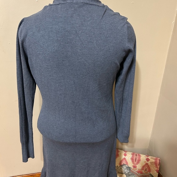 Vida Milano Women's Size  Large Soft Wool Blend Ruffled Duster Cardigan - Picture 3 of 8